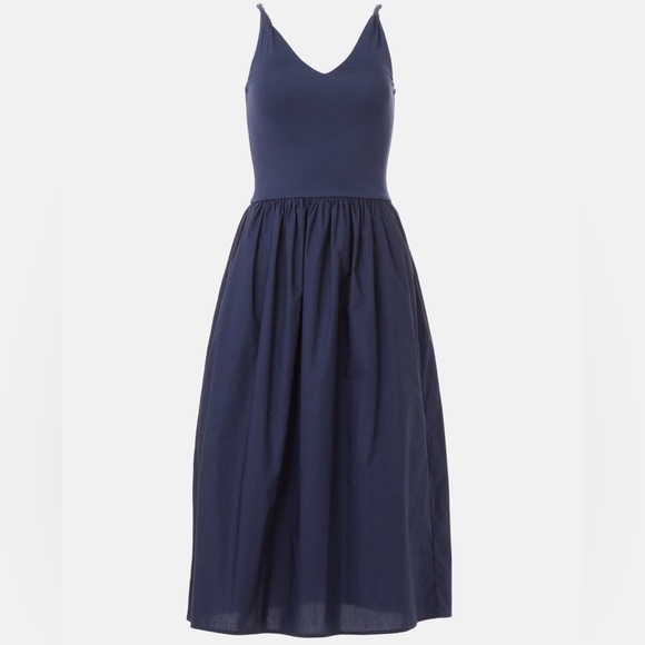 Rails Franca Midi Navy Blue V-Neck Tank Dress - Picture 2 of 10